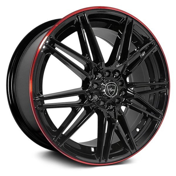 ELEGANT® - E005 Gloss Black with Candy Red Line