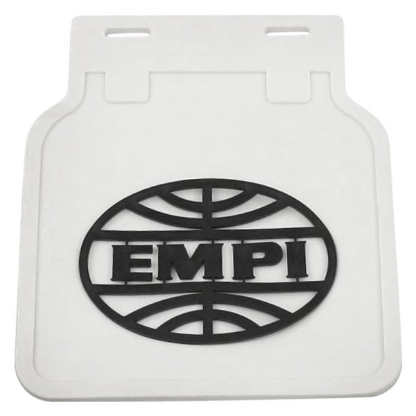 EMPI® - White Mud Flaps with Black EMPI Logo