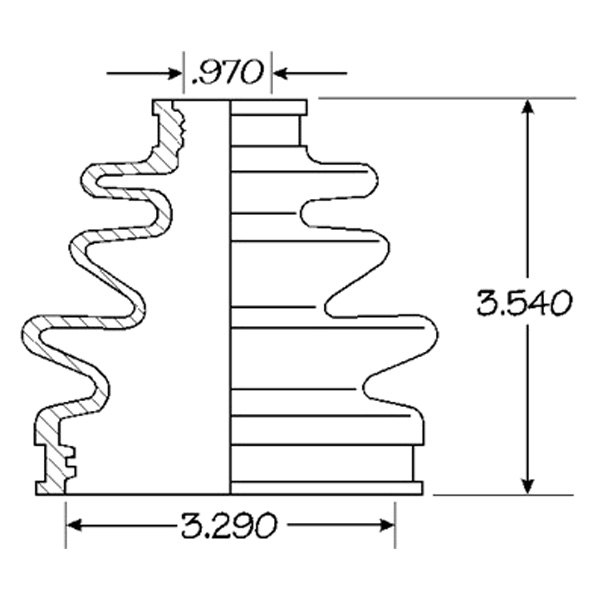 EMPI® 861125D CV Joint Boot Kit