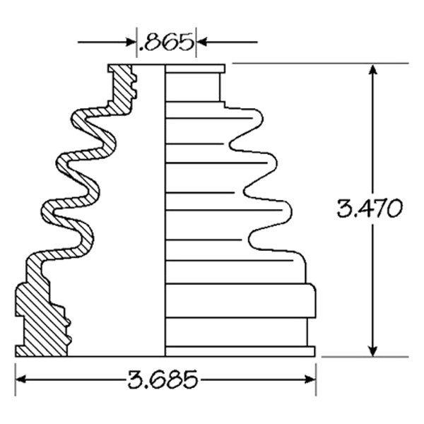 EMPI® 862169D CV Joint Boot