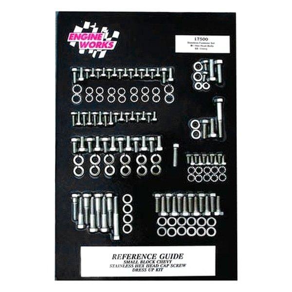 Engine Works® - Engine Fastener Kits with 12-point Header Bolts (Chevy Small Block Gen I)
