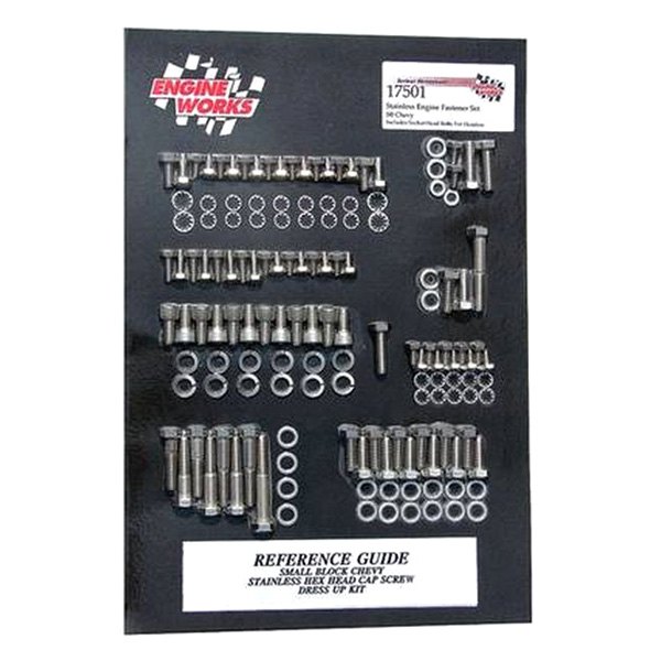 Engine Works® - Engine Fastener Kits with Allen Header Bolts (Chevy Small Block Gen I)