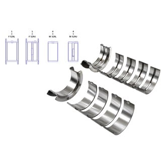Enginetech® - Extra Clearance Crankshaft Main Bearing Set