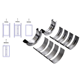 Enginetech® - Crankshaft Main Bearing Set