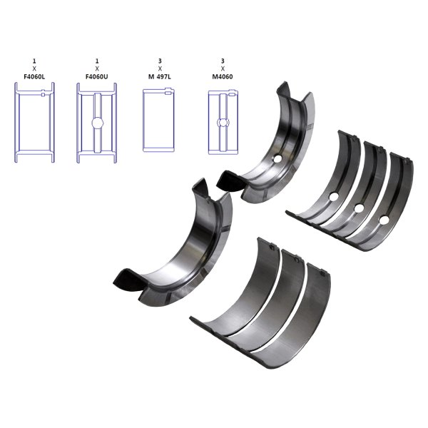 Enginetech® - Crankshaft Main Bearing Set