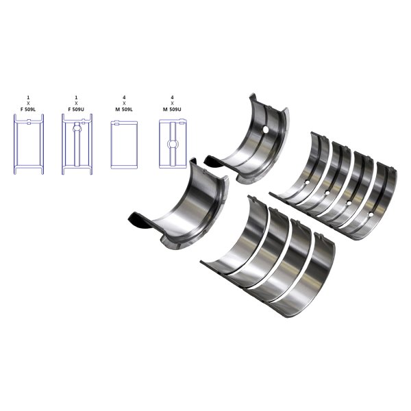 Enginetech® - Crankshaft Main Bearing Set