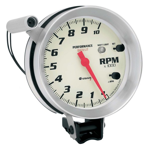Equus® - 8000 Series 5" Electrical Tachometer with Shift Light, 10000 RPM
