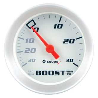 Equus® - 8000 Series 2" Mechanical Vacuum/Boost Gauge, 30 InHG/30 PSI