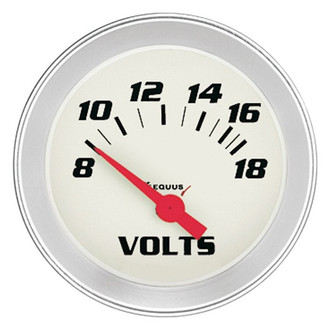 Equus® - 8000 Series 2" Electrical Voltmeter Gauge, 8-18 V