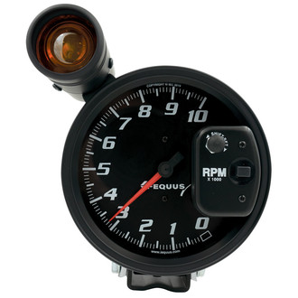 Equus® - 6000 Series 5" Electrical Tachometer, Black, 10000 RPM