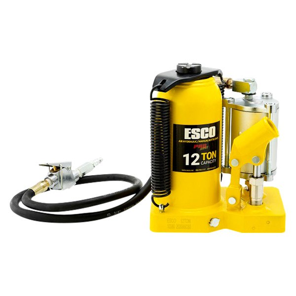 ESCO® - Pro Series 12 t 9-3/4" to 18-1/2" Air/Hydraulic Bottle Jack