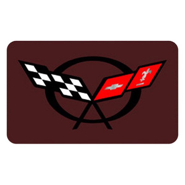 Eurosport Daytona® - Red Rear Exhaust Enhancer Plate with C5 Flags Logo