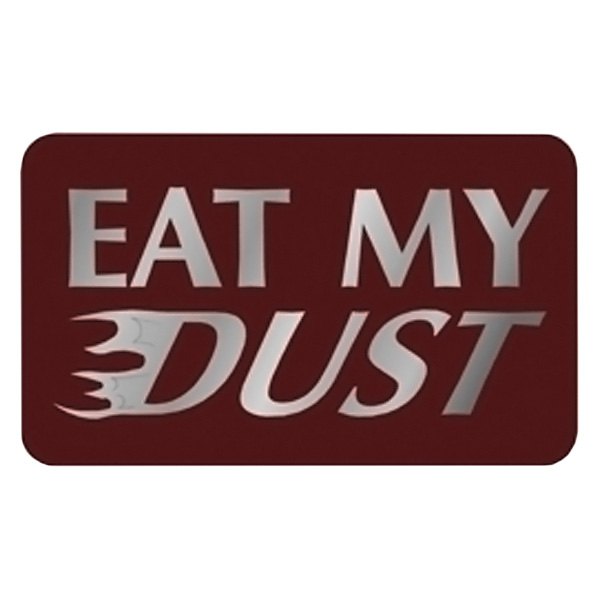 Eurosport Daytona® - Red Rear Exhaust Enhancer Plate with Eat My Dust Logo