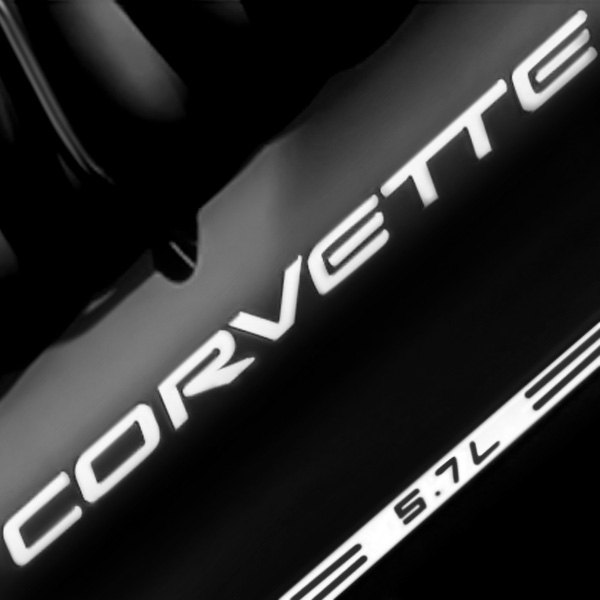 Eurosport Daytona® - Classic Series Polished Fuel Rail Letter Kit with Corvette Logo