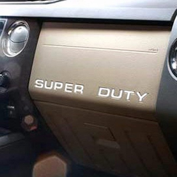 Eurosport Daytona® - "Super Duty" White Dash Panel Lettering