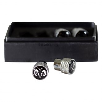 Eurosport Daytona® - Chrome Wheel Valve Stem Caps With Dodge Logo