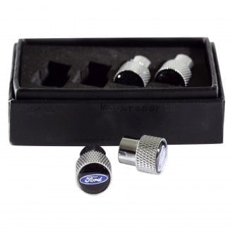 Eurosport Daytona® - Chrome Wheel Valve Stem Caps With Ford Logo