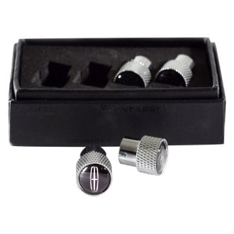Eurosport Daytona® - Chrome Wheel Valve Stem Caps With Lincoln Logo