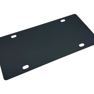 Eurosport Daytona® - Matte Black Powder Coat Blank Plate