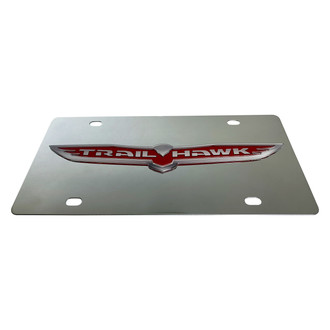 Eurosport Daytona® - Polished License Plate with Trailhawk Logo