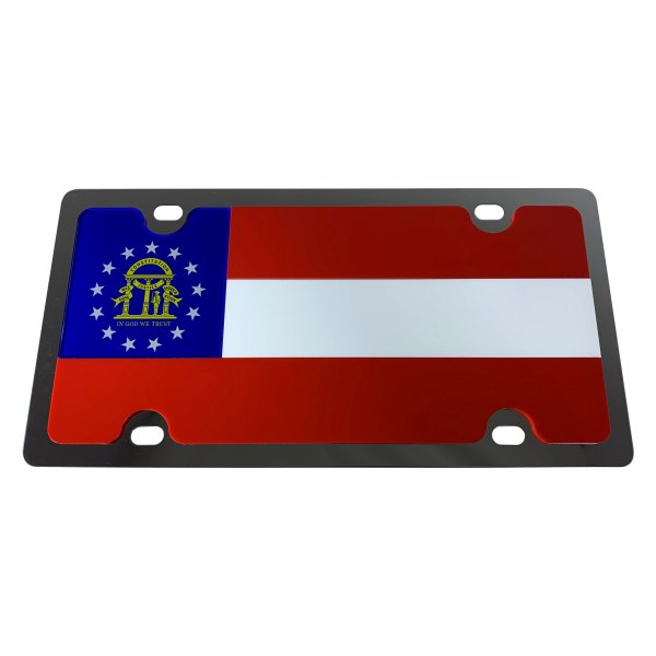 Eurosport Daytona® - Flags Style License Plate with Georgia