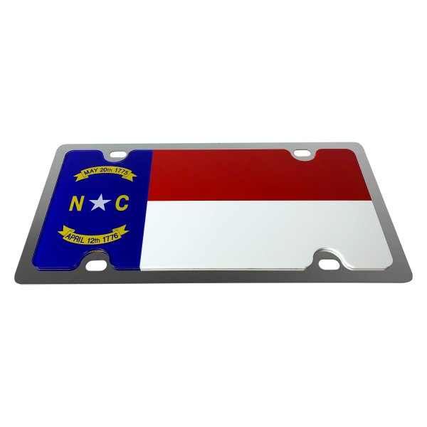 Eurosport Daytona® - Flags Style License Plate with North Carolina