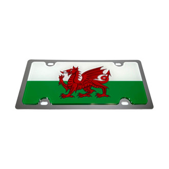 Eurosport Daytona® - Flags Style License Plate with Wales