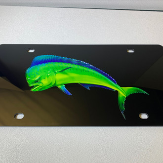 Eurosport Daytona® - Fish Style Lazer Black License Plate