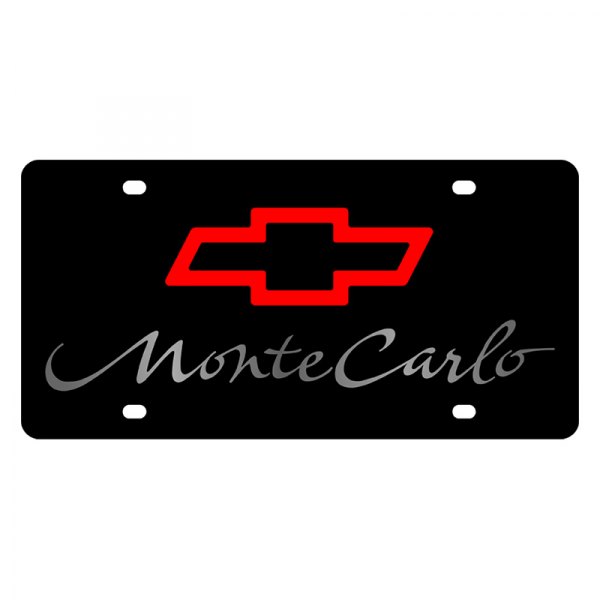 Eurosport Daytona® - GM Lazertag License Plate with Monte Carlo Logo and Chevrolet Emblem