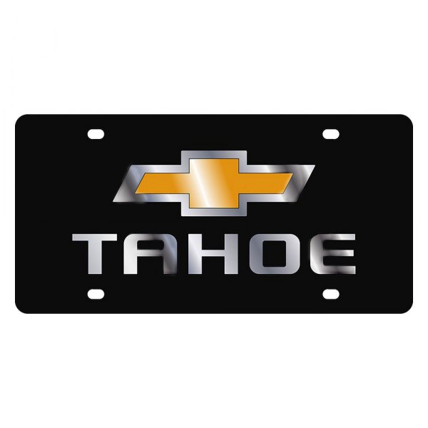 Eurosport Daytona® - GM Lazertag License Plate with Style 2 Tahoe New Logo and Chevrolet Emblem