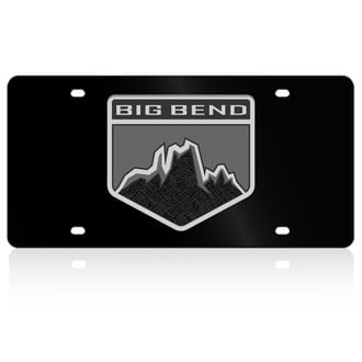 Eurosport Daytona® - Lazertag Black License Plate with Big Bend Badge