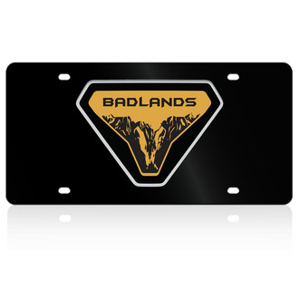Eurosport Daytona® - Lazertag Black License Plate with Badlands Badge