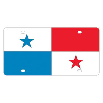 Eurosport Daytona® - Flags Style Lazertag License Plate with Panama