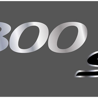 Eurosport Daytona® - GM Black License Plate with Silver 300S Logo