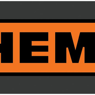Eurosport Daytona® - Lazertag Black License Plate with HEMI Boxed Logo