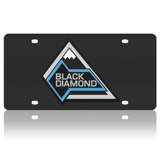 Eurosport Daytona® - Black License Plate with Black Diamond Badge