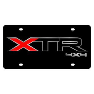Eurosport Daytona® - Ford Motor Company Black License Plate with Silver Ford XTR 4x4 Logo