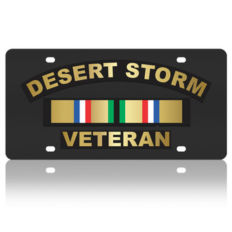 Eurosport Daytona® - LSN License Plate with Desert Storm Veteran Logo