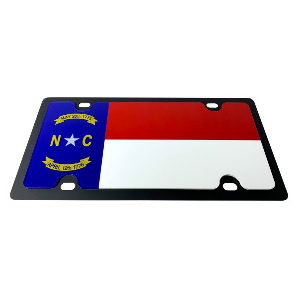 Eurosport Daytona® - Flags Style License Plate with North Carolina