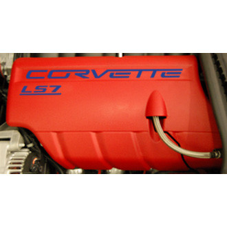 Eurosport Daytona® - Carbon Fiber Fuel Rail Letter Kit with Corvette Logo