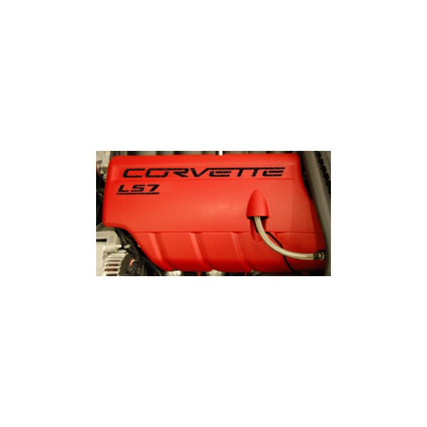 Eurosport Daytona® - Red Fuel Rail Letter Kit with Corvette Logo