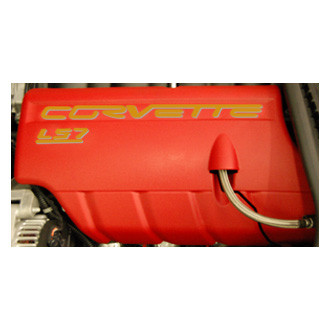 Eurosport Daytona® - Gold Fuel Rail Letter Kit with Corvette Logo