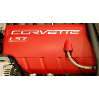Eurosport Daytona® - White Fuel Rail Letter Kit with Corvette Logo