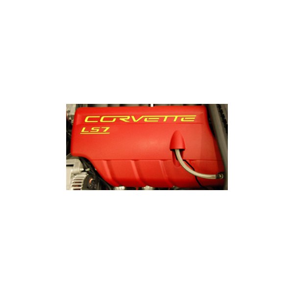 Eurosport Daytona® - Black Fuel Rail Letter Kit with Corvette Logo