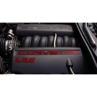 Eurosport Daytona® - EDI Series Red Fuel Rail Letter Kit with Corvette Logo