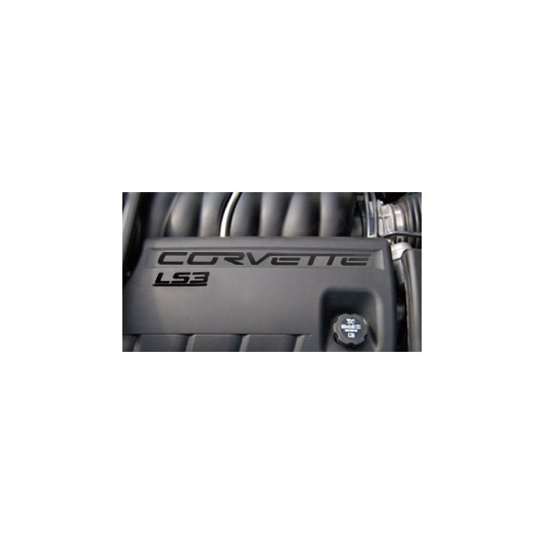 Eurosport Daytona® - EDI Series Black Fuel Rail Letter Kit with Corvette Logo