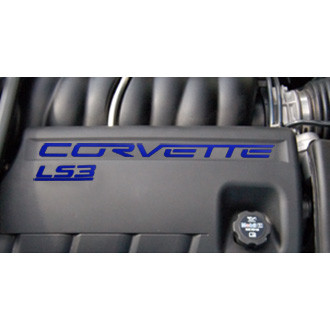 Eurosport Daytona® - EDI Series Blue Fuel Rail Letter Kit with Corvette Logo