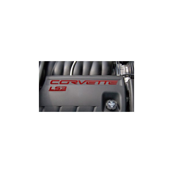 Eurosport Daytona® - EDI Series Red Fuel Rail Letter Kit with Corvette Logo