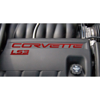 Eurosport Daytona® - EDI Series Red Fuel Rail Letter Kit with Corvette Logo