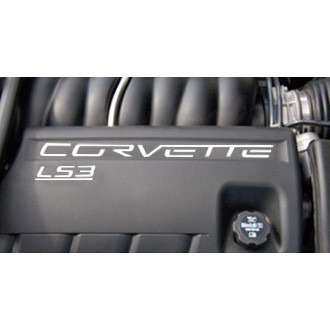 Eurosport Daytona® - EDI Series White Fuel Rail Letter Kit with Corvette Logo